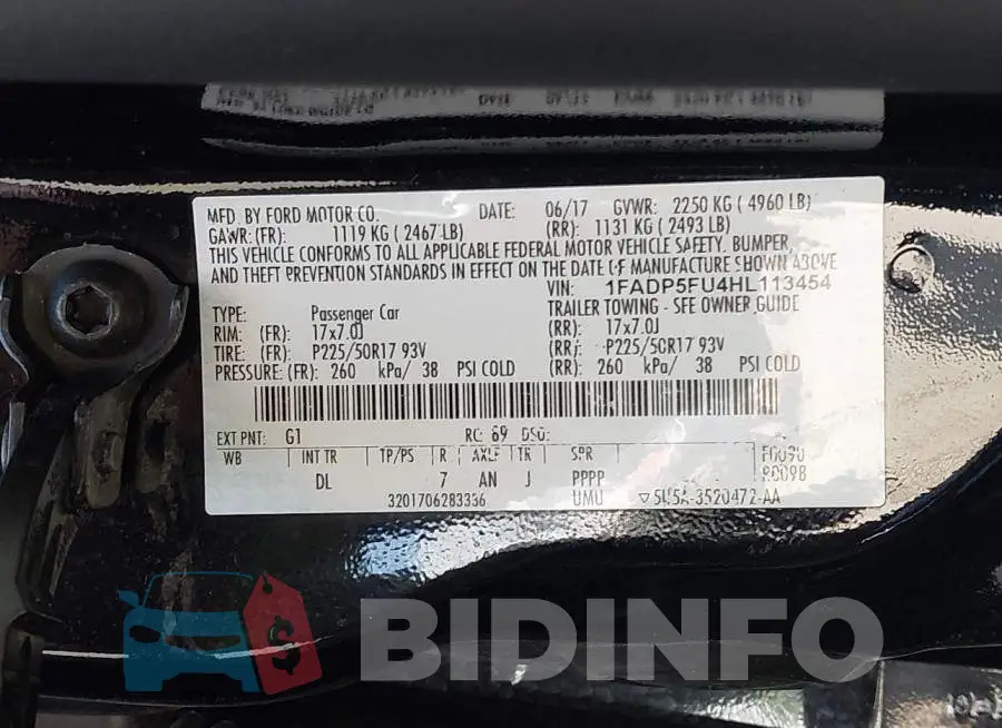 1FADP5FU4HL113454 Photo# 9