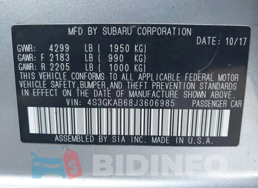 4S3GKAB68J3606985 Photo# 9