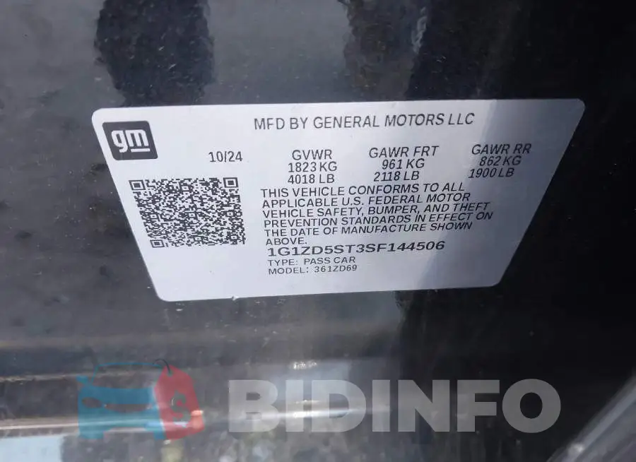 1G1ZD5ST3SF144506 Photo# 9