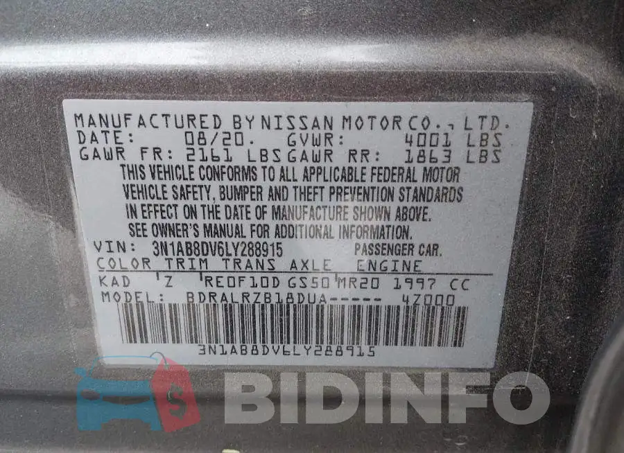 3N1AB8DV6LY288915 Photo# 9