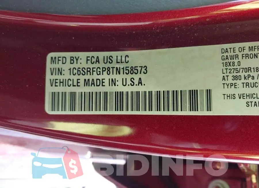 1C6SRFGP8TN158573 Photo# 9