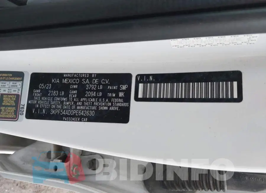 3KPF54AD0PE642630 Photo# 9