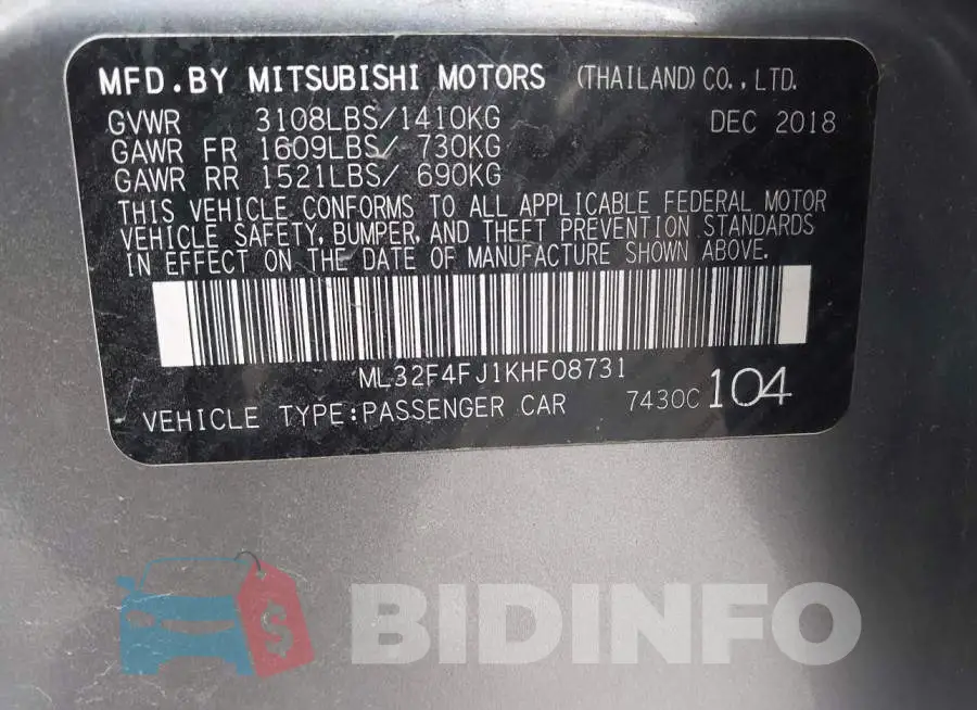 ML32F4FJ1KHF08731 Photo# 9