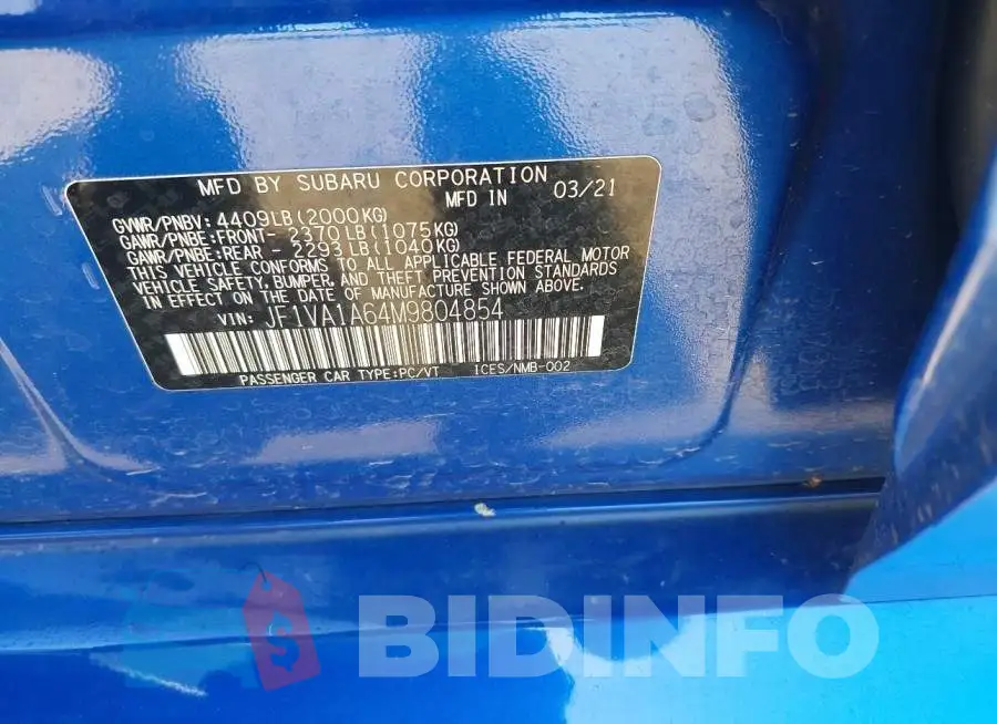 JF1VA1A64M9804854 Photo# 9
