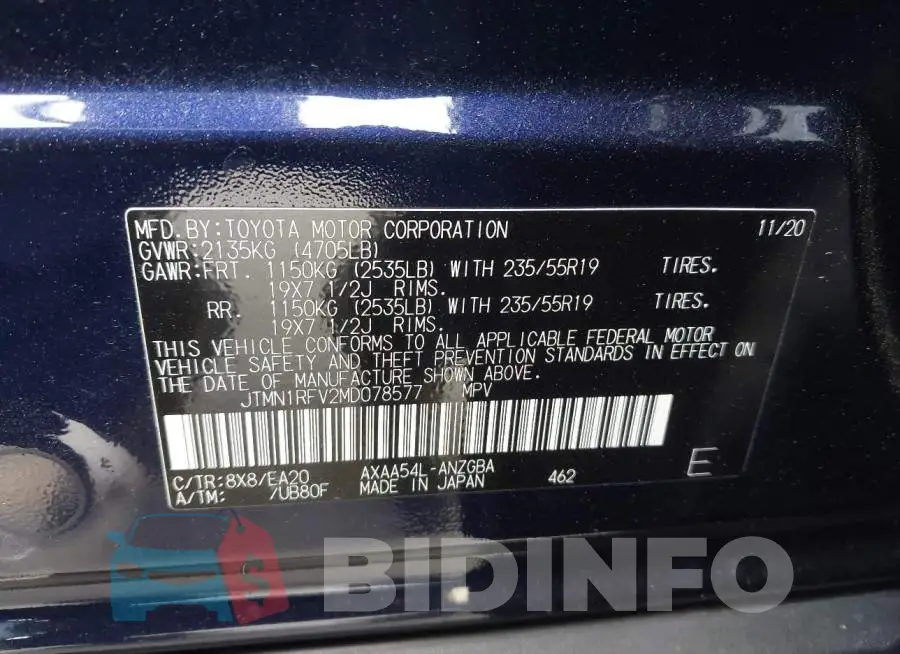 JTMN1RFV2MD078577 Photo# 9