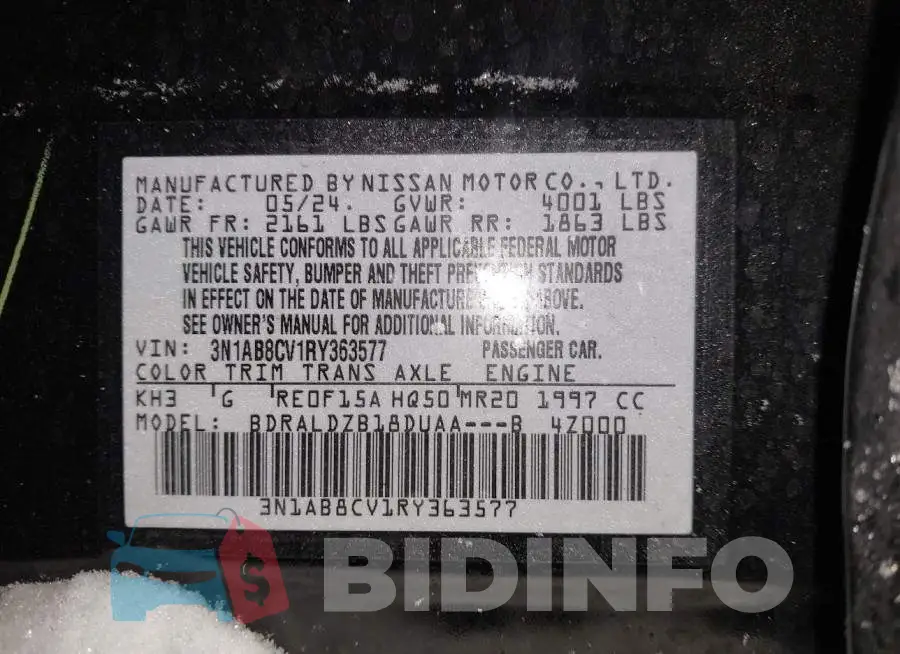 3N1AB8CV1RY363577 Photo# 9