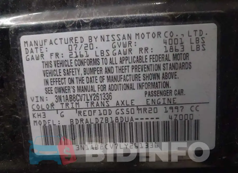 3N1AB8CV7LY261336 Photo# 9