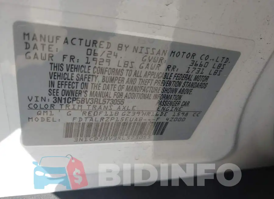 3N1CP5BV3RL573055 Photo# 9