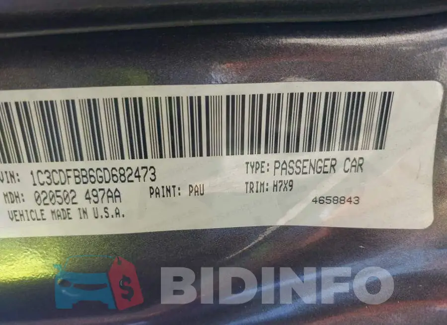 1C3CDFBB6GD682473 Photo# 9