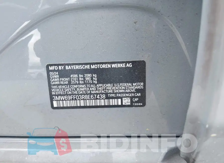 3MW69FF03R8E67438 Photo# 9