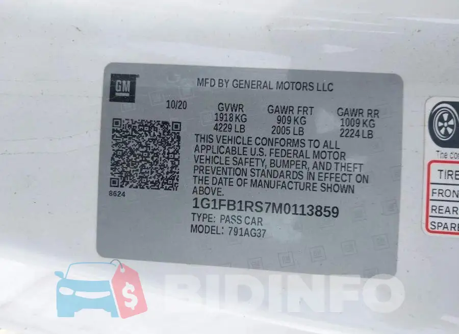 1G1FB1RS7M0113859 Photo# 9