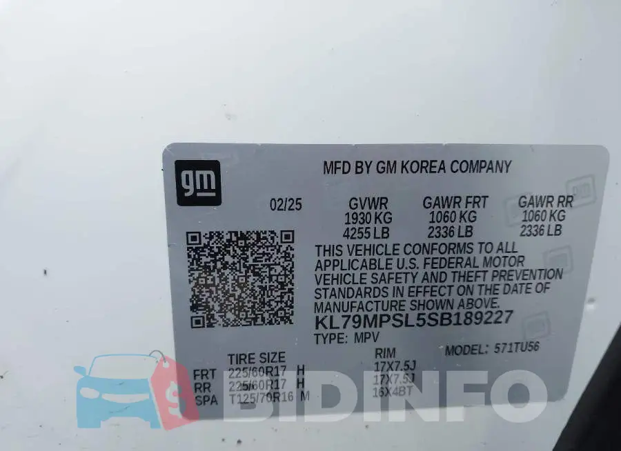 KL79MPSL5SB189227 Photo# 9
