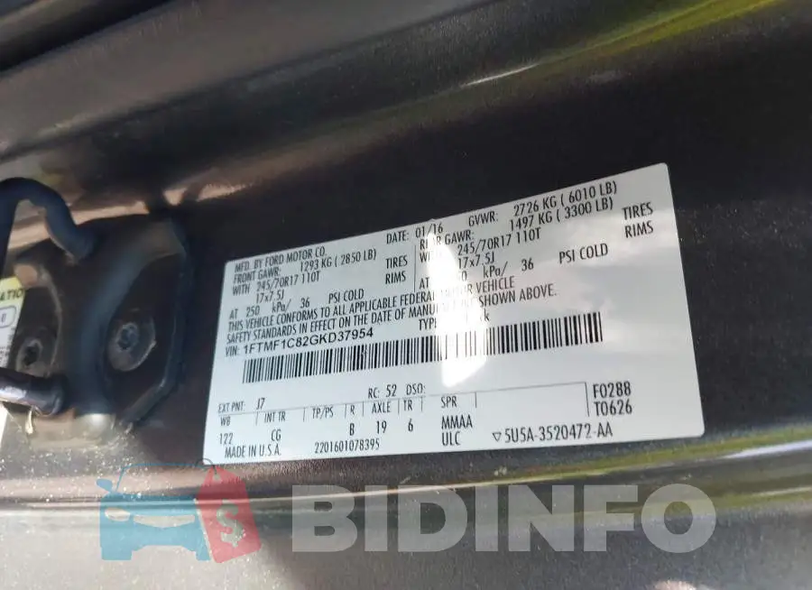 1FTMF1C82GKD37954 Photo# 9