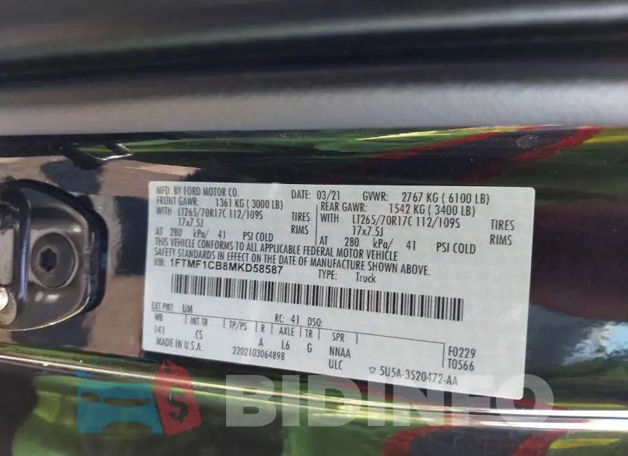 1FTMF1CB8MKD58587 Photo# 9