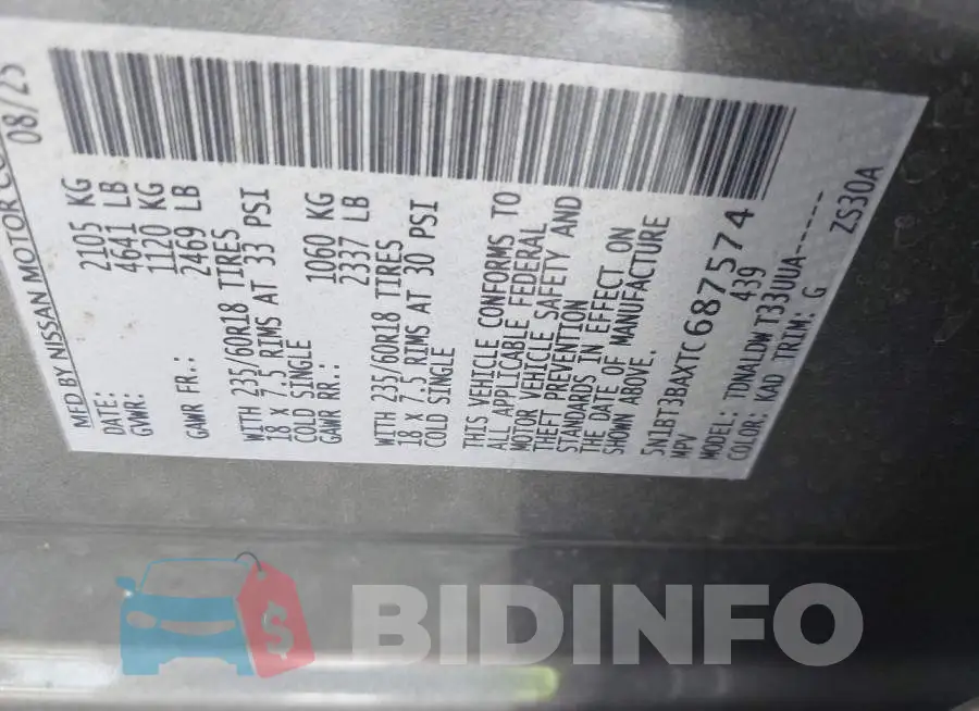 5N1BT3BAXTC687574 Photo# 9