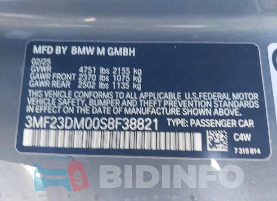 3MF23DM00S8F38821 Photo# 9