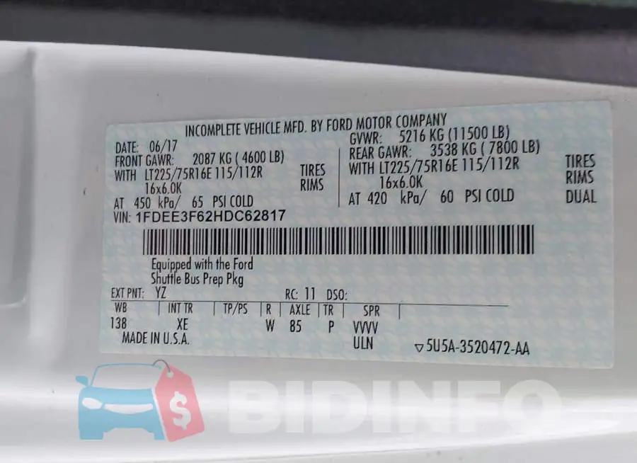 1FDEE3F62HDC62817 Photo# 8