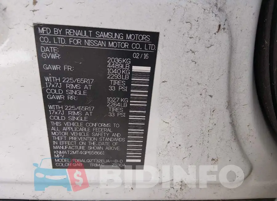 KNMAT2MT4GP658661 Photo# 9