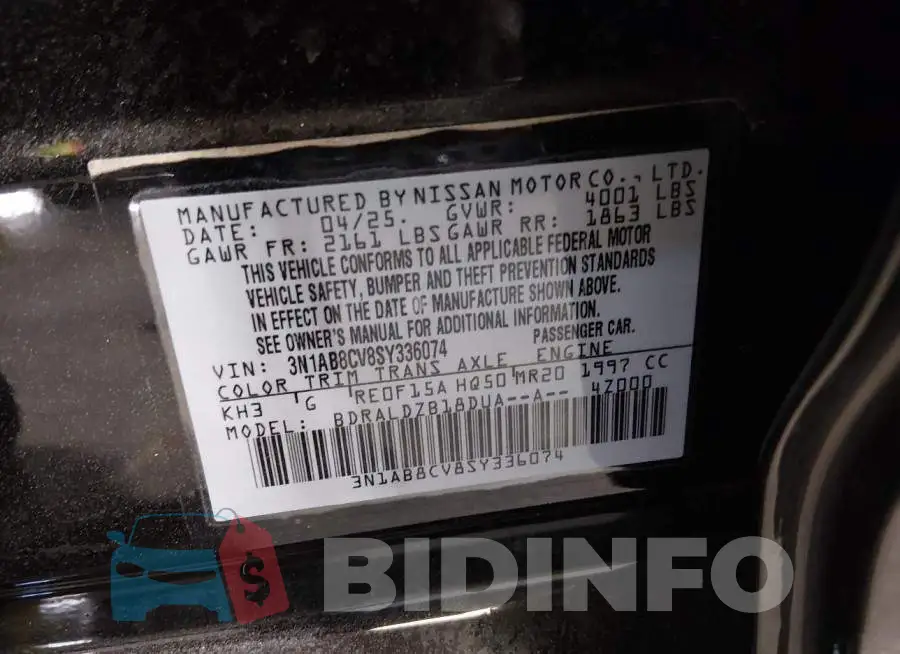3N1AB8CV8SY336074 Photo# 9
