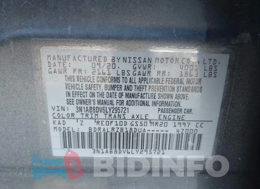 3N1AB8DV6LY295721 Photo# 9