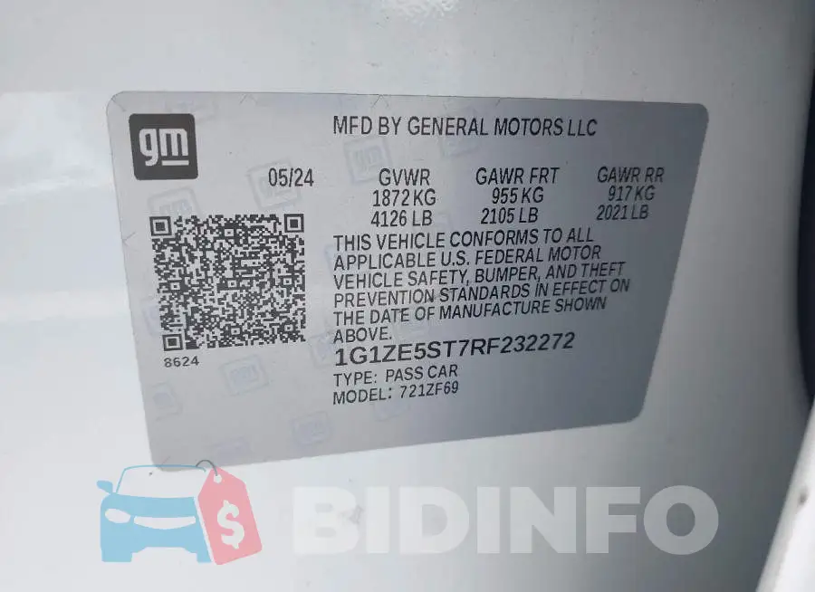 1G1ZE5ST7RF232272 Photo# 9