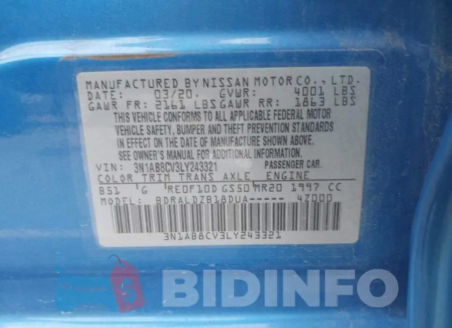 3N1AB8CV3LY243321 Photo# 9