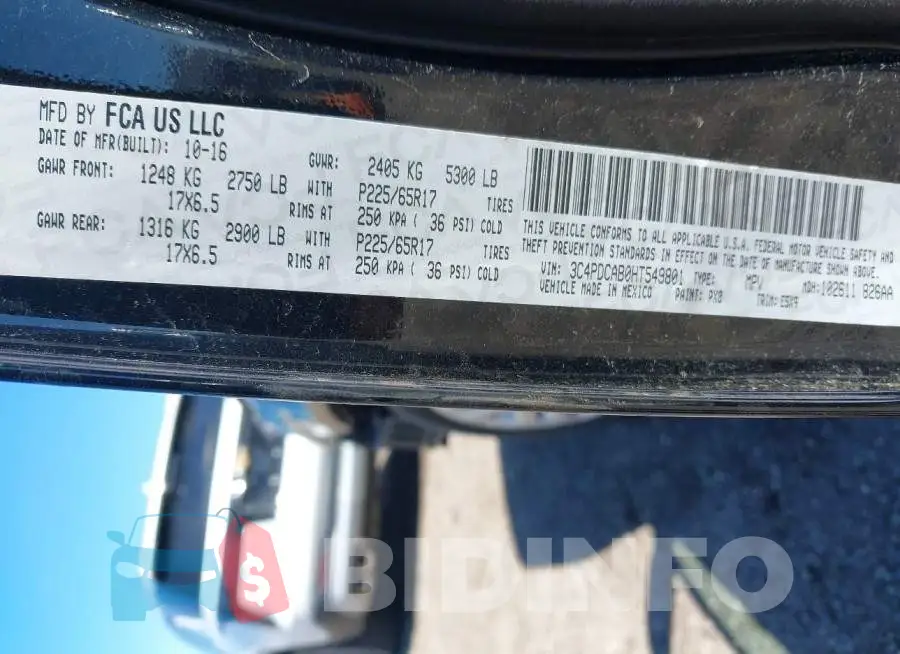 3C4PDCAB0HT549801 Photo# 9