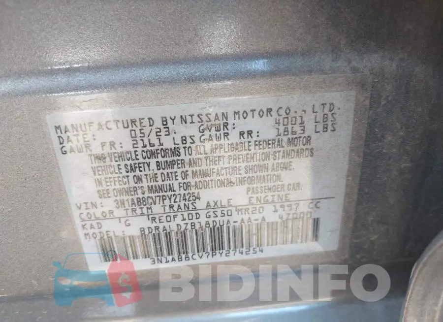 3N1AB8CV7PY274254 Photo# 9