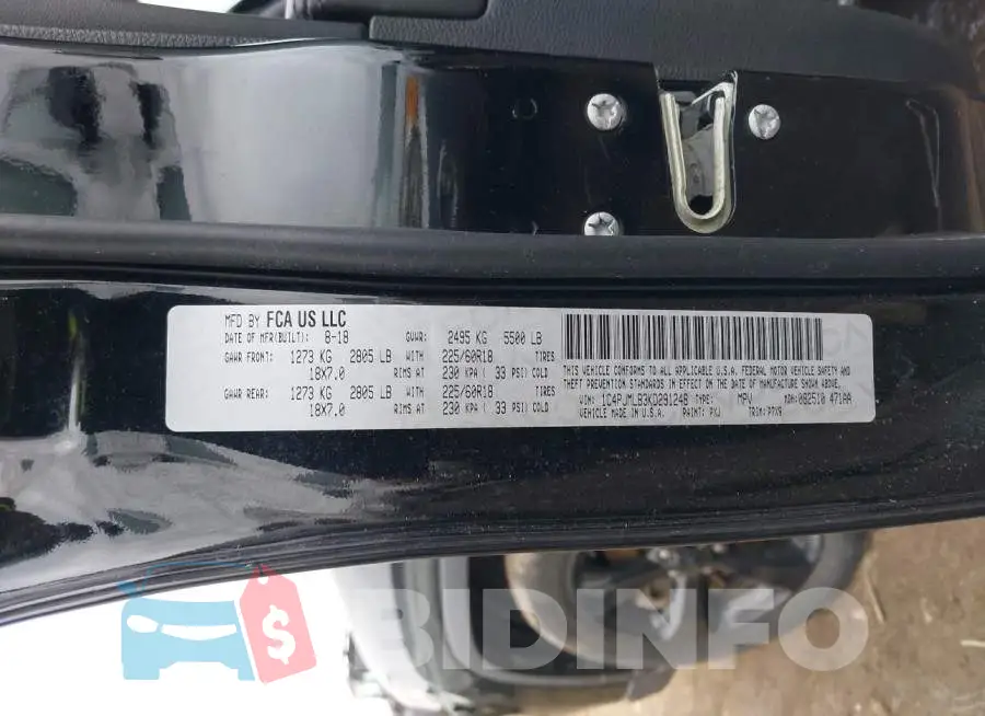 1C4PJMLB3KD291248 Photo# 9