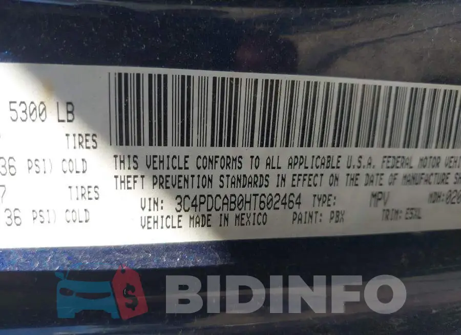 3C4PDCAB0HT602464 Photo# 9