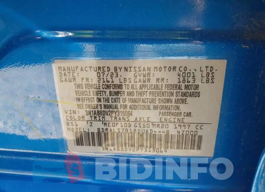 3N1AB8DV2PY315064 Photo# 9
