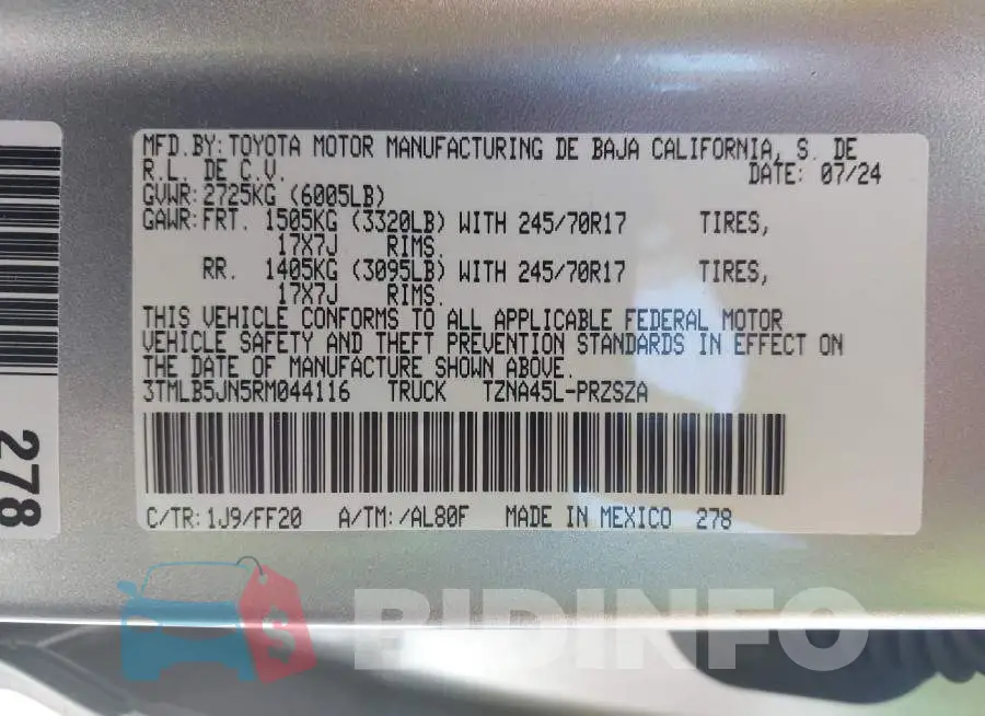 3TMLB5JN5RM044116 Photo# 9