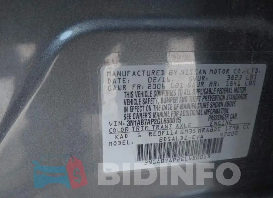 3N1AB7AP2GL650015 Photo# 9