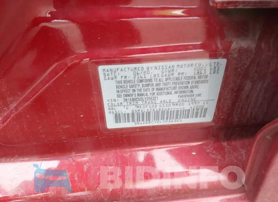 3N1AB8CV2LY256321 Photo# 9