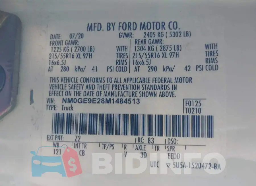 NM0GE9E28M1484513 Photo# 9