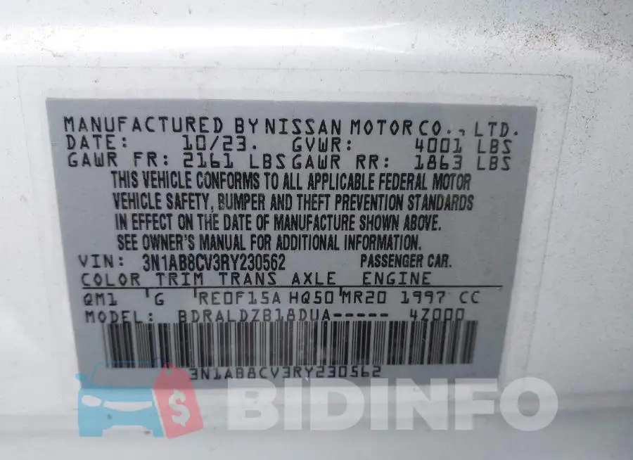 3N1AB8CV3RY230562 Photo# 9