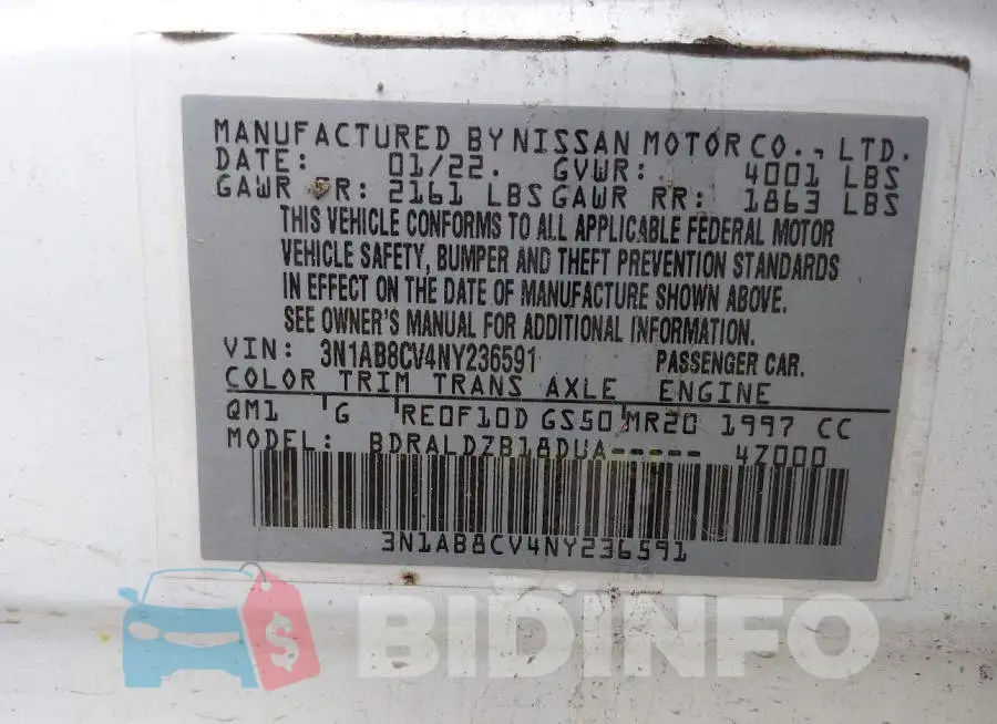 3N1AB8CV4NY236591 Photo# 9