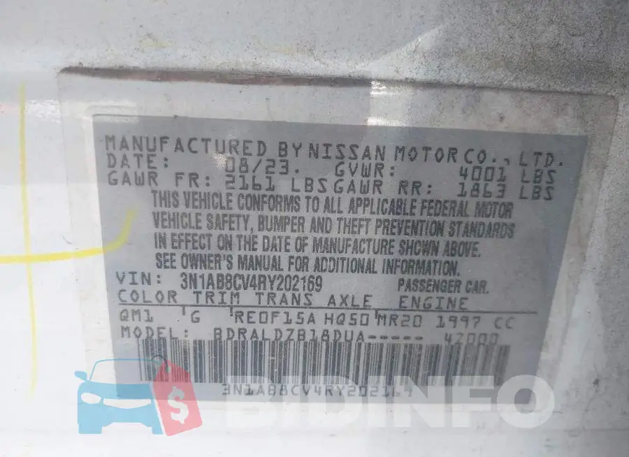 3N1AB8CV4RY202169 Photo# 9