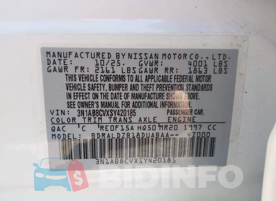 3N1AB8CVXSY420185 Photo# 9