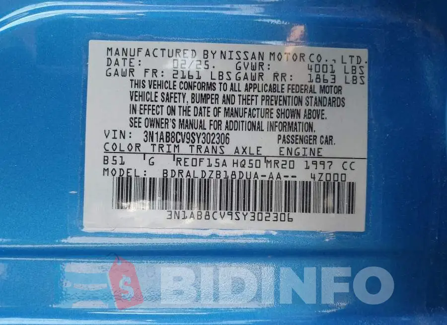 3N1AB8CV9SY302306 Photo# 9