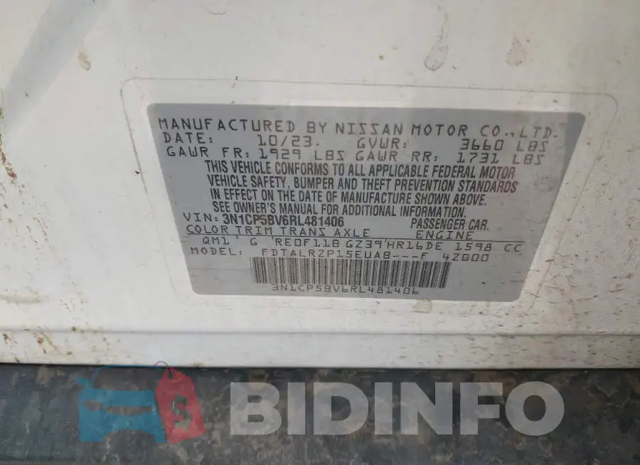 3N1CP5BV6RL481406 Photo# 9