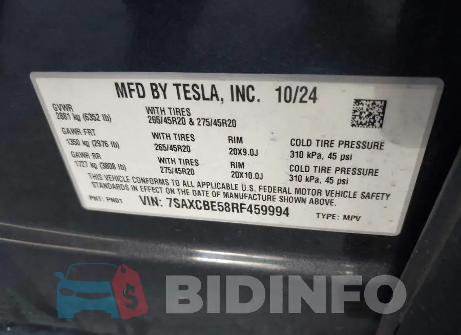 7SAXCBE58RF459994 Photo# 9