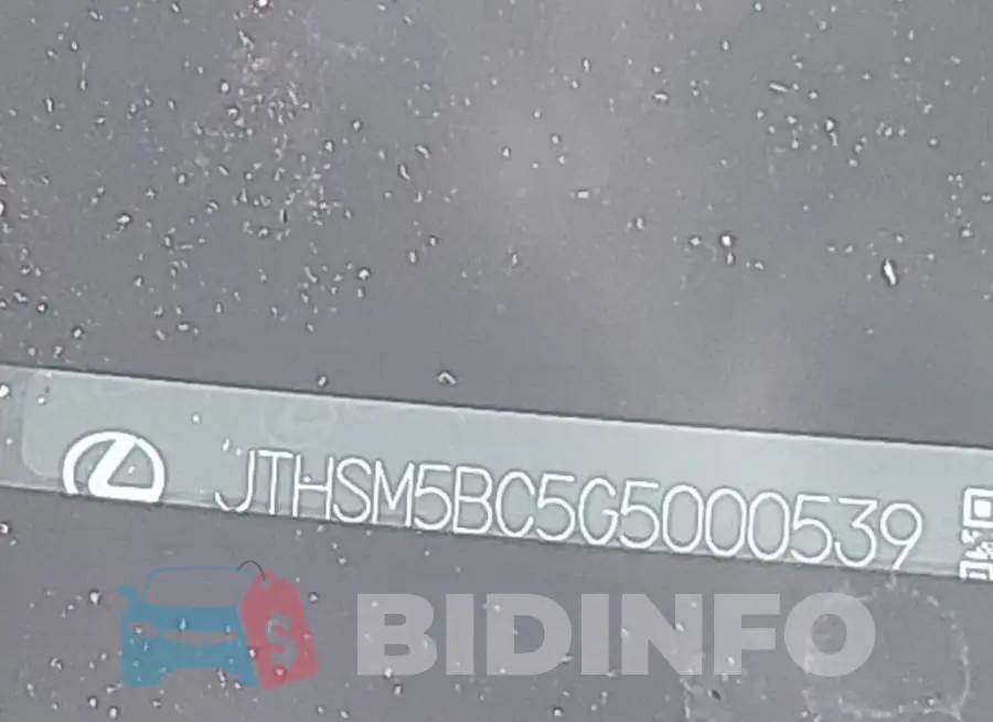 JTHSM5BC5G5000539 Photo# 17