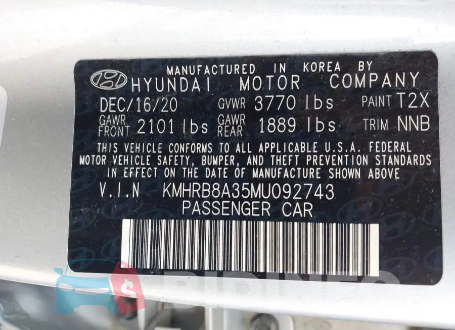 KMHRB8A35MU092743 Photo# 9