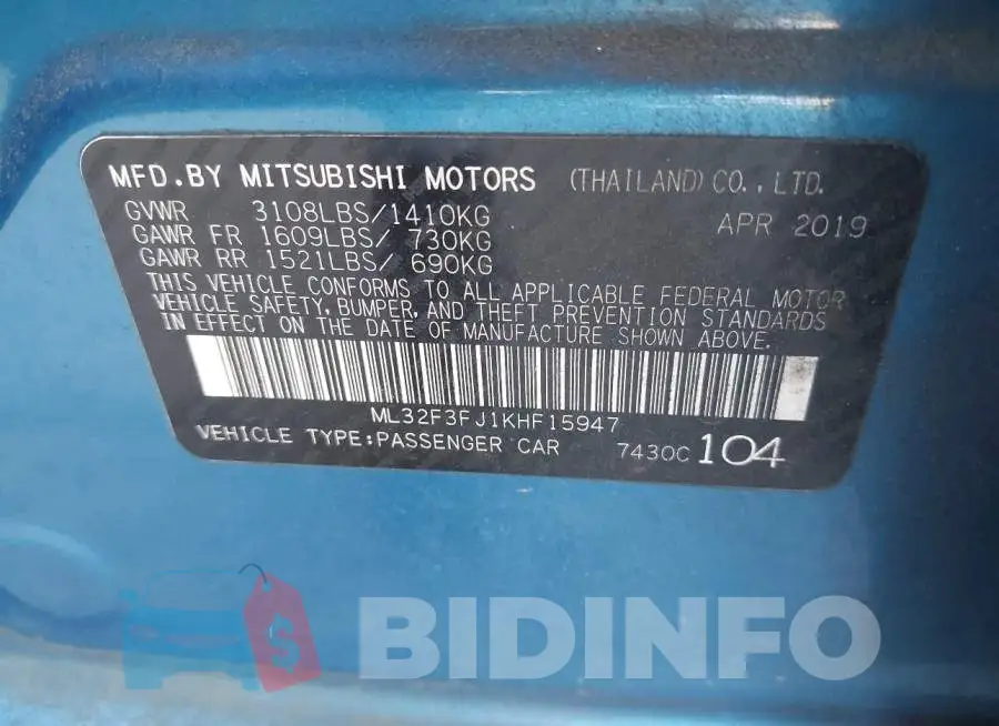 ML32F3FJ1KHF15947 Photo# 9