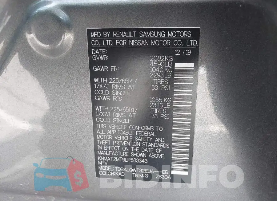 KNMAT2MT9LP533343 Photo# 9