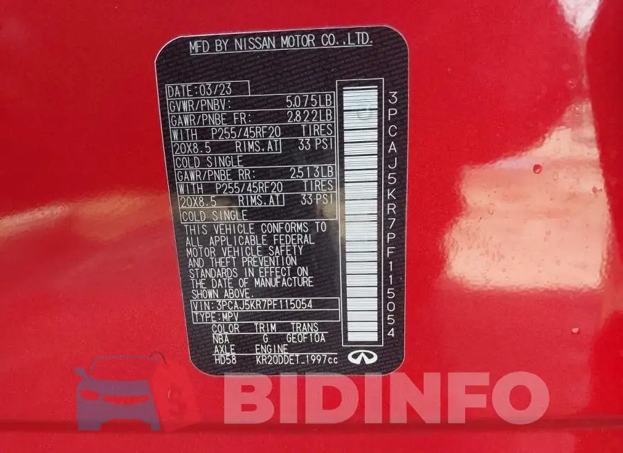 3PCAJ5KR7PF115054 Photo# 9