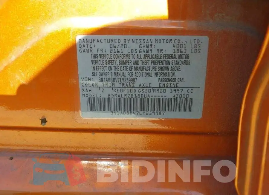 3N1AB8DV7LY259987 Photo# 9