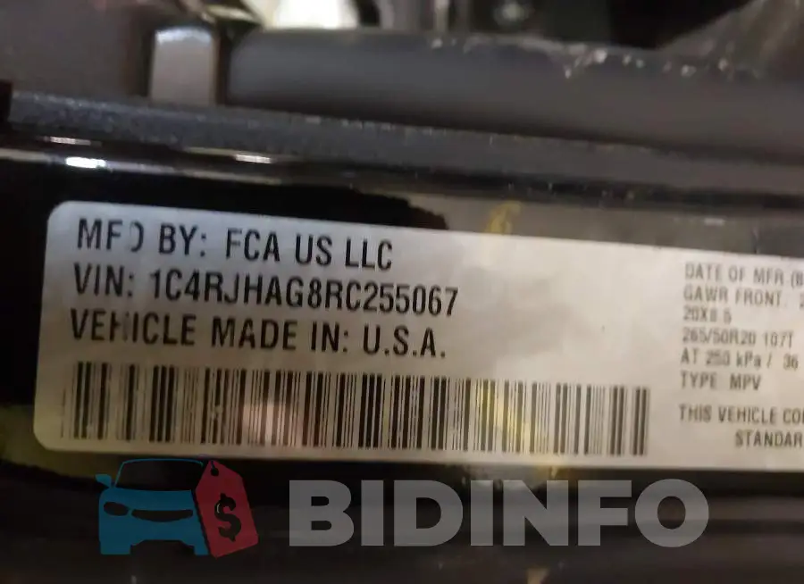 1C4RJHAG8RC255067 Photo# 9