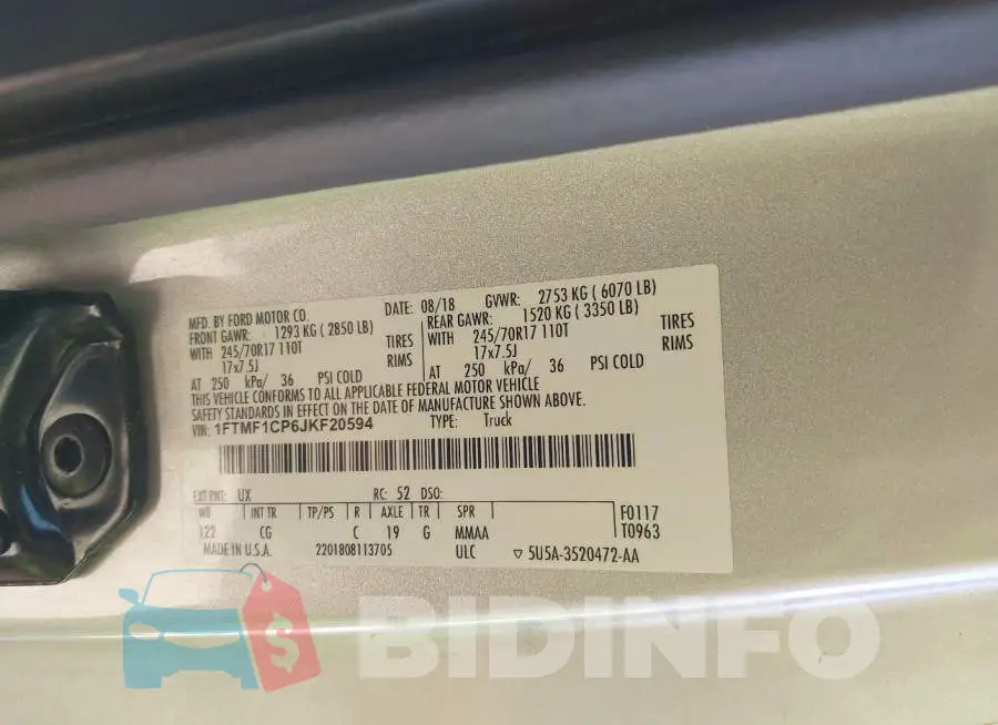 1FTMF1CP6JKF20594 Photo# 9